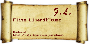 Flits Liberátusz névjegykártya